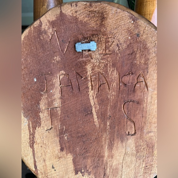 80’s Authentic Carved Wood Signed JAMAKA J S - Picture 4 of 4